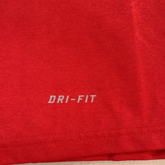 Nike On Field Apparel Shirt Mens Medium Tampa Bay Buccaneers Red Swoosh Red - Picture 10 of 11